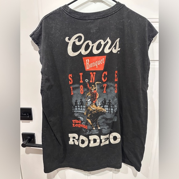 Coors Banquet Black Sleeveless Muscle Tank - Picture 4 of 5